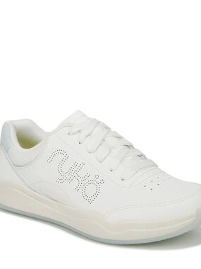 White Women's Athletic Lace-Up Sneakers